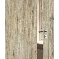 ШИ дверь DO-607 Рустик натуральный/зеркало Бронза