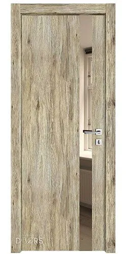 ШИ дверь DO-607 Рустик натуральный/зеркало Бронза