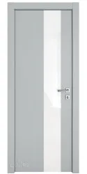 Дверь межкомнатная DO-504 Силк маус/стекло Белое