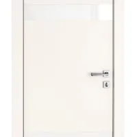 ШИ дверь DO-602 Сливки/стекло Белое