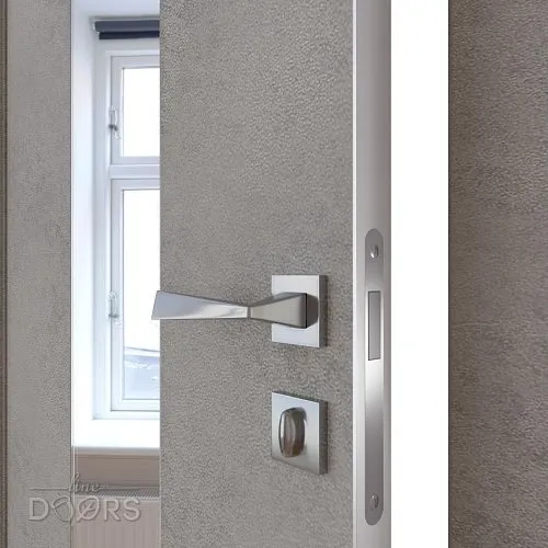 Дверь межкомнатная DO-510 Бетон светлый/Зеркало