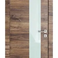 ШИ дверь DO-604 Лофт темный/стекло Белое