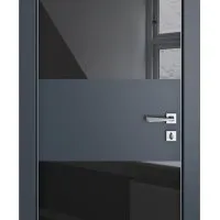 Дверь межкомнатная DO-508 Мэджик ПЭТ/стекло Черное