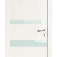 ШИ дверь DO-612 Белый ясень/стекло Белое