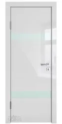 ШИ дверь DO-602 Серый глянец/стекло Белое