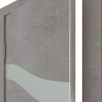 Дверь межкомнатная DO-503 Бетон светлый/Снег