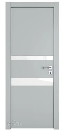 ШИ дверь DO-612 Силк маус/стекло Белое