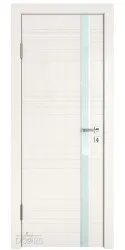 Дверь межкомнатная DO-514 Белый ясень/стекло Белое