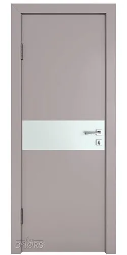 Дверь межкомнатная DO-509 Серый бархат/Снег