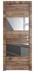 ШИ дверь DO-608 Лофт темный/Зеркало