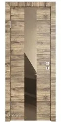 ШИ дверь DO-610 Лофт светлый/зеркало Бронза