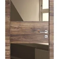 ШИ дверь DO-608 Лофт темный/зеркало Бронза