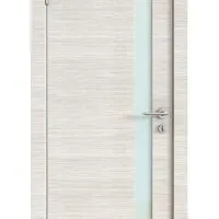 ШИ дверь DO-607 Ива светлая/стекло Белое