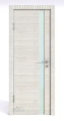 ШИ дверь DO-607 Ива светлая/стекло Белое