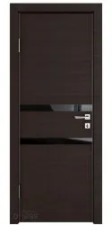 ШИ дверь DO-613 Венге горизонтальный/стекло Черное