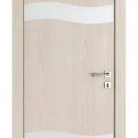 Дверь межкомнатная DO-503 Ясень капучино/Снег