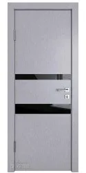 ШИ дверь DO-612 Металлик/стекло Черное