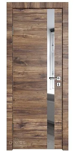 ШИ дверь DO-607 Лофт темный/Зеркало