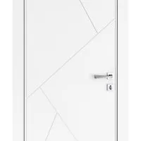 Дверь межкомнатная Прима Белый бархат