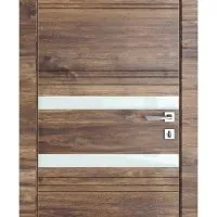 Дверь межкомнатная DO-515 Лофт темный/стекло Белое