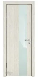 Дверь межкомнатная DO-504 Белая лиственница/стекло Белое