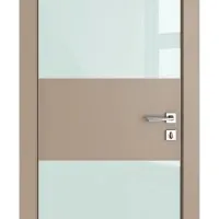 ШИ дверь DO-608 Латте софт/стекло Белое