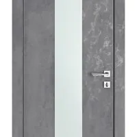 Дверь межкомнатная DO-510 Бетон темный/Снег
