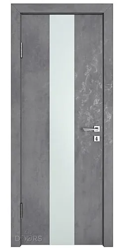 Дверь межкомнатная DO-510 Бетон темный/Снег
