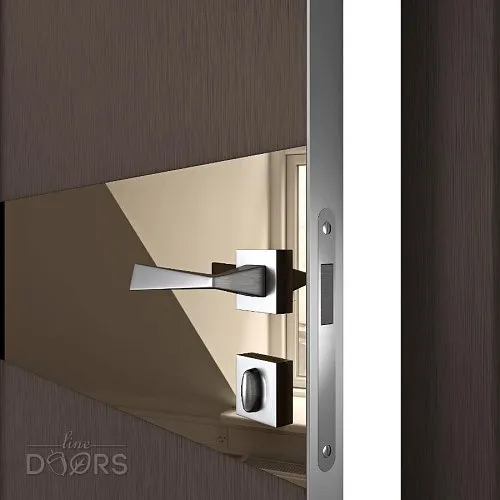 Дверь межкомнатная DO-509 Бронза/зеркало Бронза