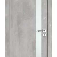 Дверь межкомнатная DO-507 Бетон светлый/Снег