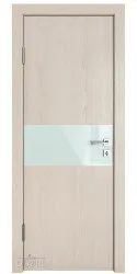ШИ дверь DO-601 Ясень капучино/стекло Белое