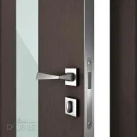 Дверь межкомнатная DO-510 Бронза/стекло Белое