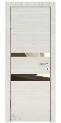 ШИ дверь DO-612 Ива светлая/зеркало Бронза