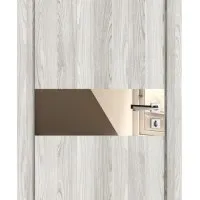 Дверь межкомнатная DO-509 Айс/зеркало Бронза