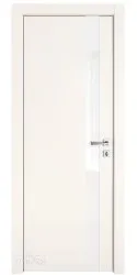 Дверь межкомнатная DO-507 Сливки/стекло Белое