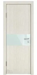 ШИ дверь DO-601 Белая лиственница/стекло Белое