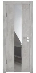 ШИ дверь DO-610 Бетон светлый/Зеркало