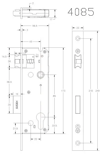 Электронный гостиничный замок HSU-9939-S