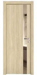 ШИ дверь DO-607 Дуб светлый/зеркало Бронза
