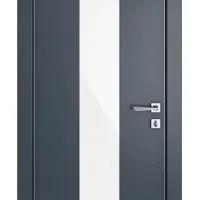 Дверь межкомнатная DO-510 Мэджик ПЭТ/стекло Белое