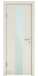 Дверь межкомнатная DO-510 Белая лиственница/стекло Белое