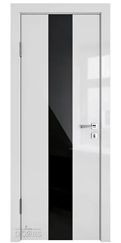 ШИ дверь DO-610 Серый глянец/стекло Черное