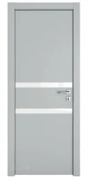ШИ дверь DO-613 Силк маус/стекло Белое