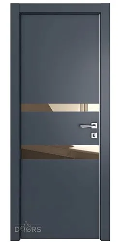 Дверь межкомнатная DO-512 Мэджик ПЭТ/зеркало Бронза