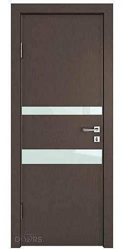 Дверь межкомнатная DO-512 Бронза/стекло Белое