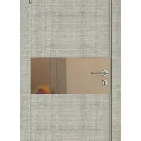 ШИ дверь DO-601 Серый дуб/зеркало Бронза