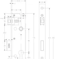 Электронный гостиничный замок HSU-9939-S