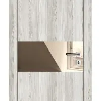 Дверь межкомнатная DO-501 Айс/зеркало Бронза