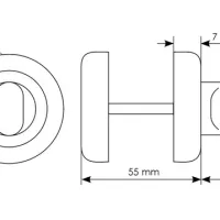 Завертка сантехническая CC-WC FEA