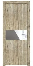 Дверь межкомнатная DO-501 Рустик натуральный/Зеркало
